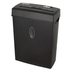 Texet 12 Litre Cross Cut Paper Shredder with 6 Sheet Capacity Black