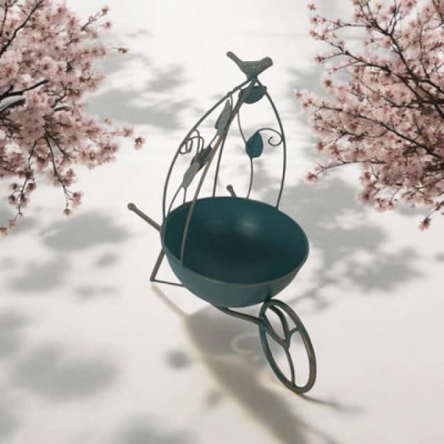 MSL 36CM Blue METAL GARDEN PLANTER