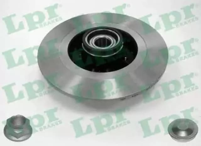 LPR R1031PCA Brake disc LPR HUB BRAKE DISC LINE solid, with accessories, with wheel bearing kit Brake Disc (82)