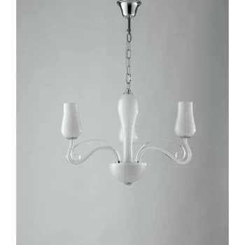Fan Europe Lighting - Fan Europe ANGEL 3 Light Multi Arm Pendant Ceiling Light White 3xE14 64x45cm