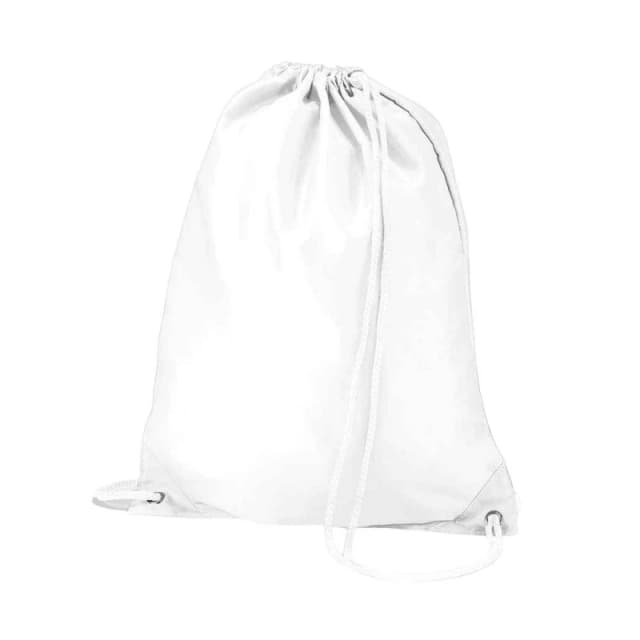 Quadra Mens Drawstring Bag in White White Male