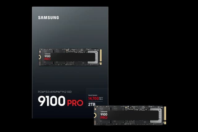 Samsung 9100 PRO 2TB PCIe 5.0 NVMe SSD M.2 2280 - MZ-VAP2T0BW - Read 14800MB/s, Write 13400MB/s