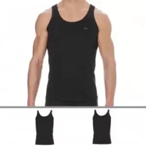 Diesel 2-Pack Pure Cotton Tank Tops - Black L