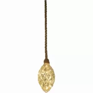 Luxform Hemp Rope Pine Cone LED Battery Light 92720