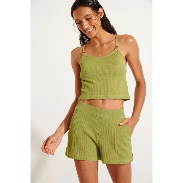 banana moon Womens shorts Banana Moon Aska Goldenrib Vert Female S