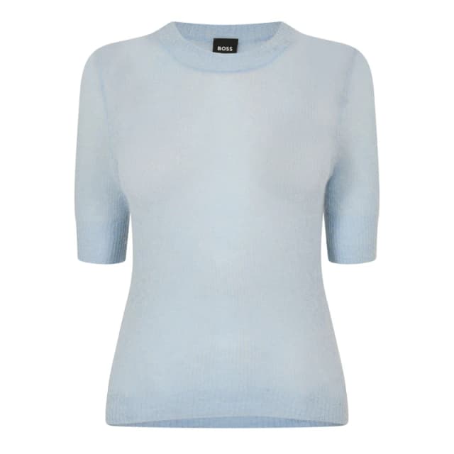 Boss Fusionana 10266994 01 T-Shirt Womens Pastel Blue female 6 (XS)