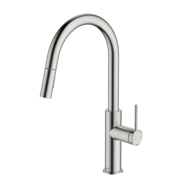 McAlpine McAlpine Ness Side Lever Pull Out Kitchen Mixer Tap - Nickel Silver