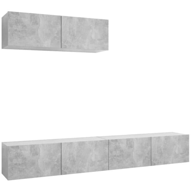 VIDAXL TV Cabinets 3 pcs Concrete Grey Engineered Wood Vidaxl 8720286574164