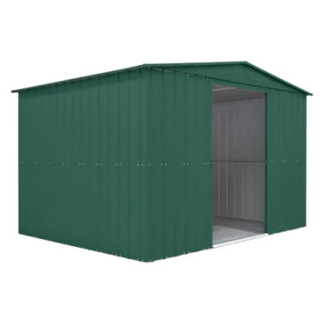 Mercia Globel 10 x 8 Apex Green Metal Shed, Green ESDXL20MET212