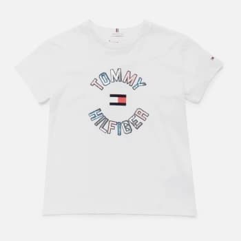 Tommy Hilfiger Girls Sequins T-Shirt - White - 12 Years