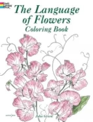 language of flowers coloring book