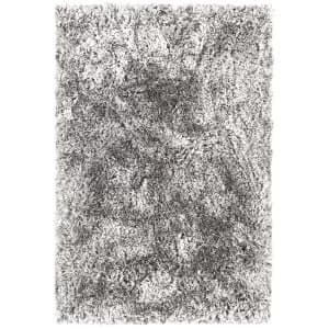 Asiatic Plush Shaggy Rug - 120 x 170cm - Silver