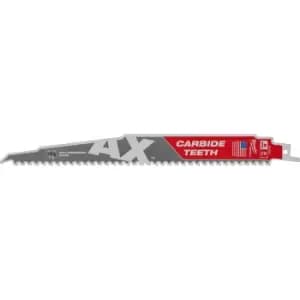 Milwaukee Heavy Duty AX Carbide Demolition Reciprocating Sabre Saw Blades 230mm Pack of 1