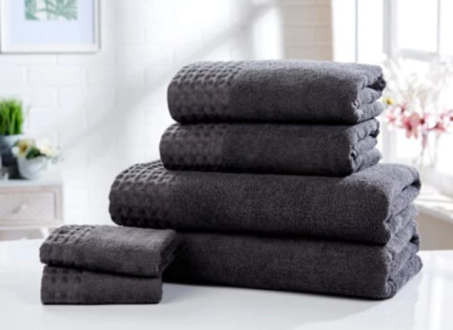 Rapport Home Retreat Bath Towel Pure Cotton Charcoal