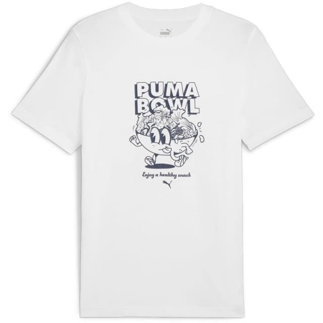Puma Graphics Bowl Tee T-Shirt Mens - White White S