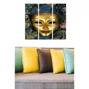 MDF406905 Multicolor Decorative MDF Painting (3 Pieces)