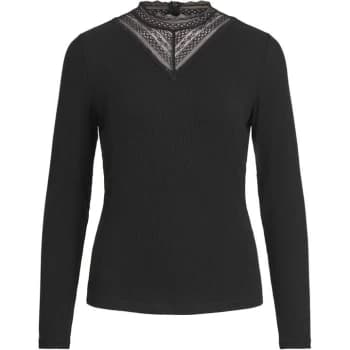 Vila Long Sleeve Top - Black