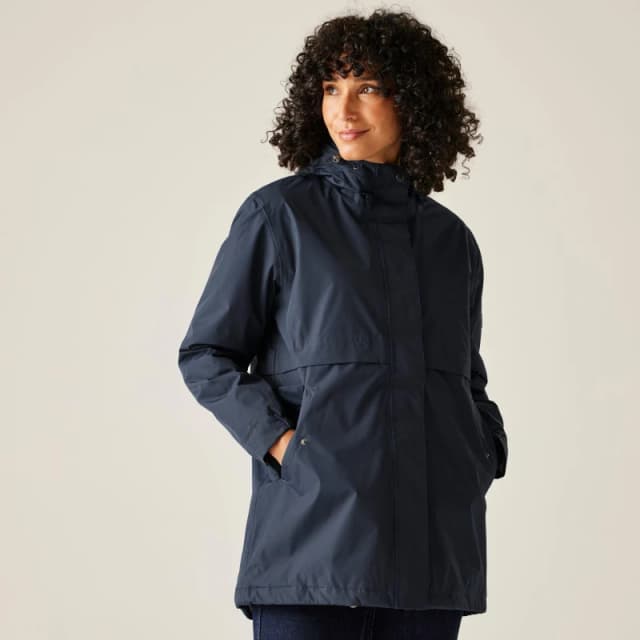 Regatta Womens Brielly Thermoguard Insulated Waterproof Jacket Navy Blue female 12