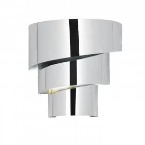1 Light Indoor Wall Light Chrome, E14