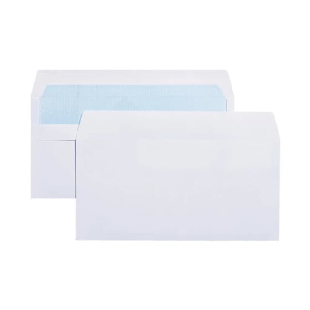 5 Star Value Envelopes Self Seal 90gsm DL White (1000 Pack) 88469
