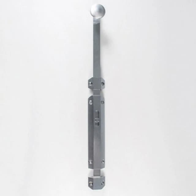 Loops Extended Surface Mounted Flat Door Bolt Lock 355 x 36mm Satin Chrome Multi unisex