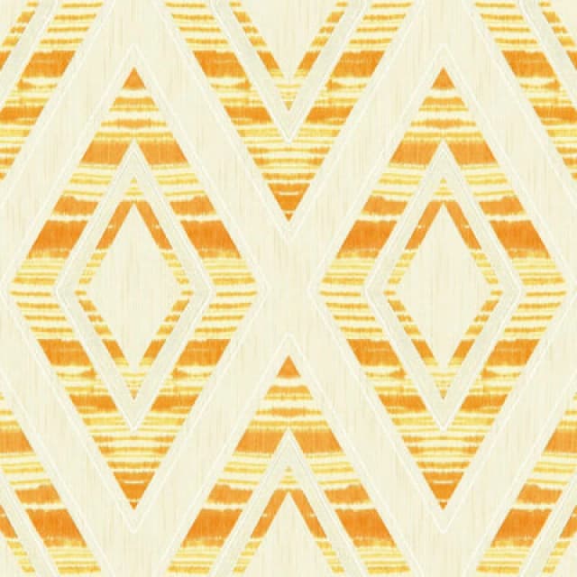 Wallquest Tribal Stripes Orange Wallpaper Metallic Effect Stylish Feature Wall