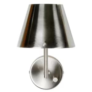 Jin Wall Lamp With Shade Satin Nickel
