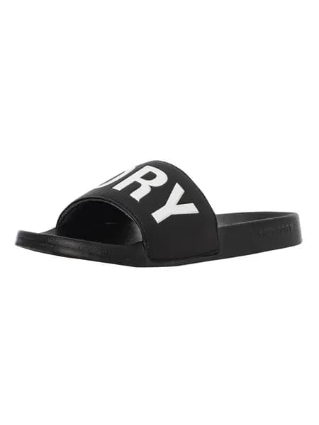Superdry Core Vegan Pool Sliders Black/Optic 10/11 UK