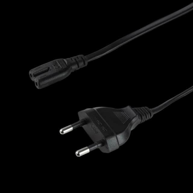 LogiLink Power cable. CEE 7/16 to IEC C7. black. 1 m