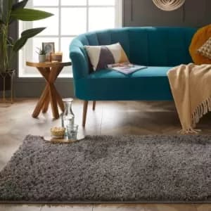 Larissa 80x120cm Shaggy Charcoal Rug