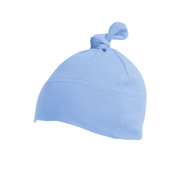 Babybugz 1 Knot Plain Hat in Duck Egg Blue Duck Egg Blue Unisex One Size