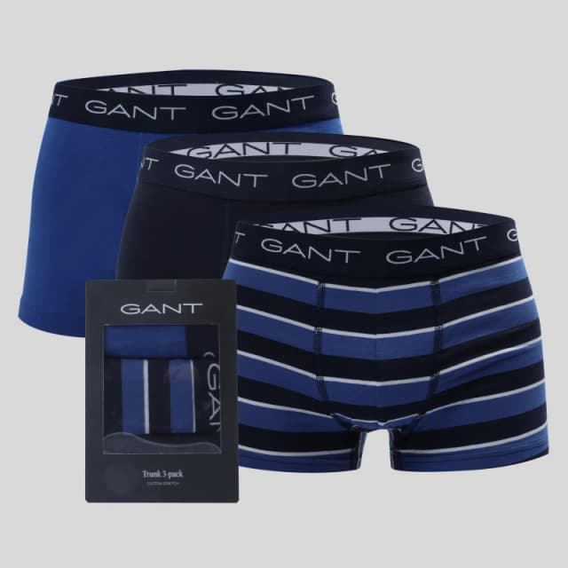 Gant 3 Pack Multistriped Trunks Blue male M
