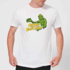 Universal Monsters Creature From The Black Lagoon Crest Mens T-Shirt - White - 3XL