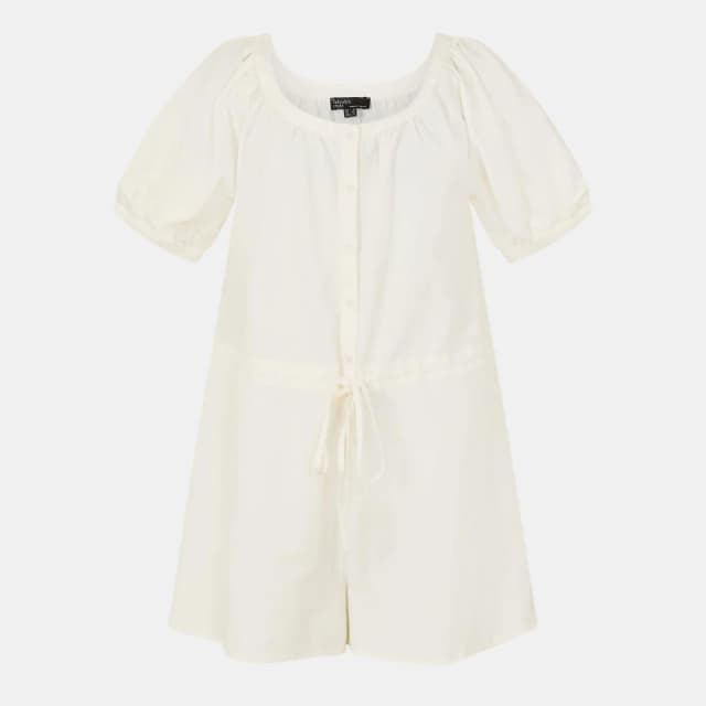 Nobodys Child Womens Jade Structured Fit Playsuit White female 4 (3XS)