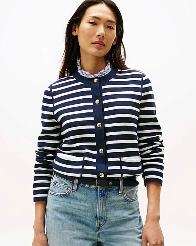 Tommy Hilfiger Long Sleeve Cardigan Navy - Tommy Hilfiger - Size: L Navy Female L PV84903