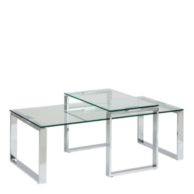 Furniture To Go Katrine Coffee Table Set With Glass Top