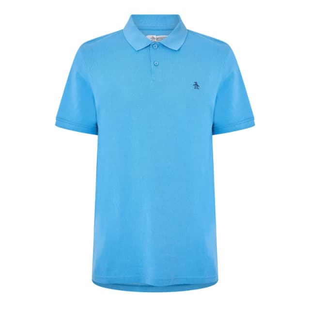 Original Penguin Short Sleeve Polo Shirt Parisian Blue male Small