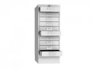 MD Series MD0604G 10 Drawer Multi-drawer Cabinet in Grey with Key Lock