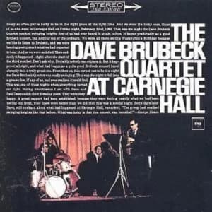 At Carnegie Hall by The Dave Brubeck Quartet CD Album