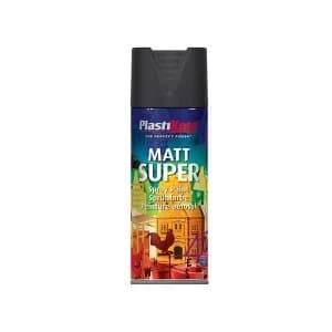 PlastiKote Super Spray Matt White RAL 9016 400ml