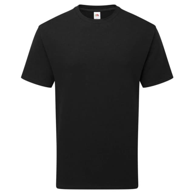 Fruit of the Loom Mens Pure Cotton T-Shirt in Black Size: Small Black Male S