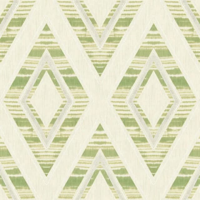 Wallquest Tribal Stripes Green Wallpaper Metallic Effect Stylish Feature Wall