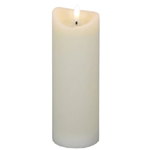 Luxe Collection Natural Glow 2.75X8 Cream Melted LED Candle