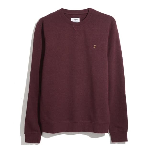 Farah Tim Crew Sweatshirt Farah Red male X Small