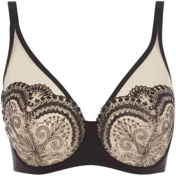 Maison Lejaby Tatoo embroided full cup bra - Black