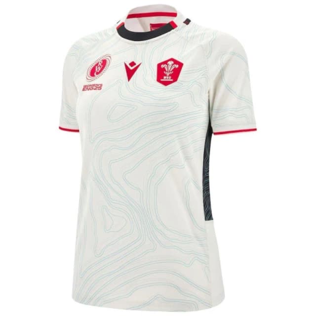Macron Wales Rugby World Cup Away Shirt 2025 Womens Black female 10 (S)