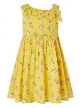 Monsoon S.E.W. Baby Girls Grace Dress - Yellow, Size 6-12 Months