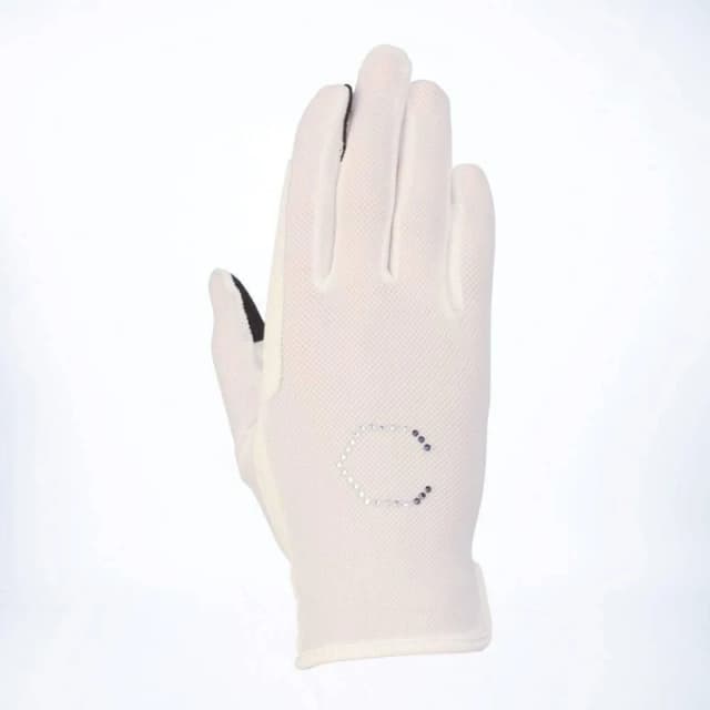 Coldstream Mens Lintlaw Summer Riding Gloves in White Size: XS White Male XS