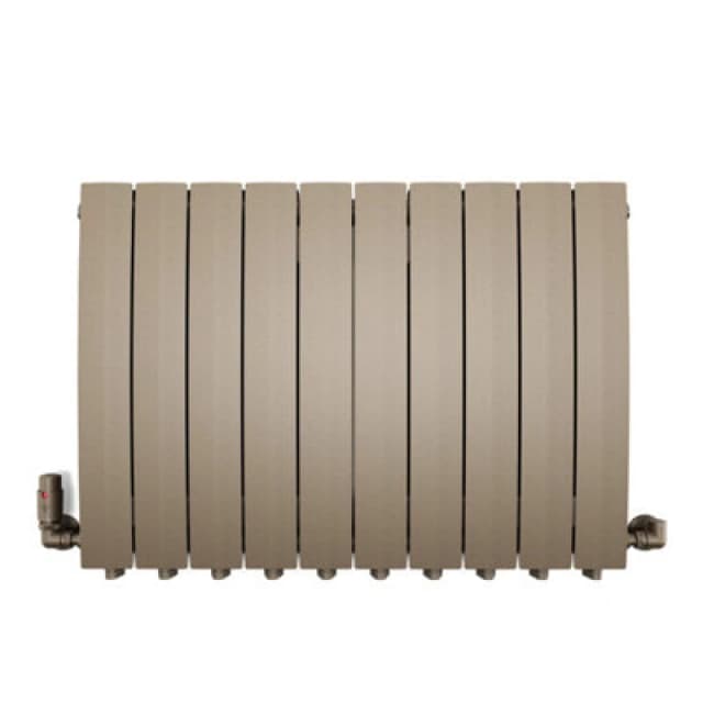 Terma Bergamo Quartz Mocha Hydronic Horizontal Designer 3842Btu Radiator, (W)800mm X (H)590mm