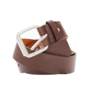 Forest Belts Mens 1.5" Bonded Real Leather Belt (Large (36a-40a)) (Brown)